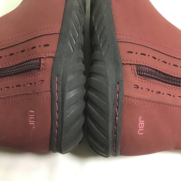JBU by Jambu Memory Foam Juno Burgundy Booties - Picture 3 of 9